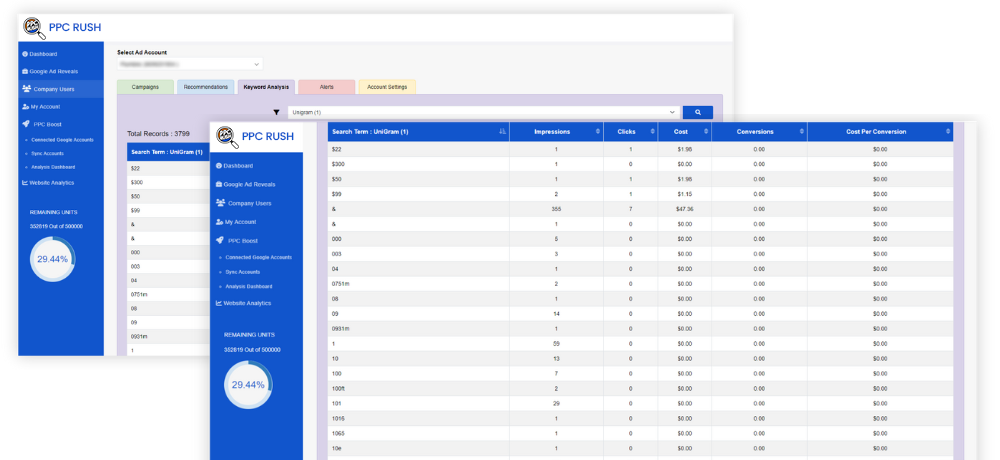 Home 30 Google Ads Keyword Analysis 1